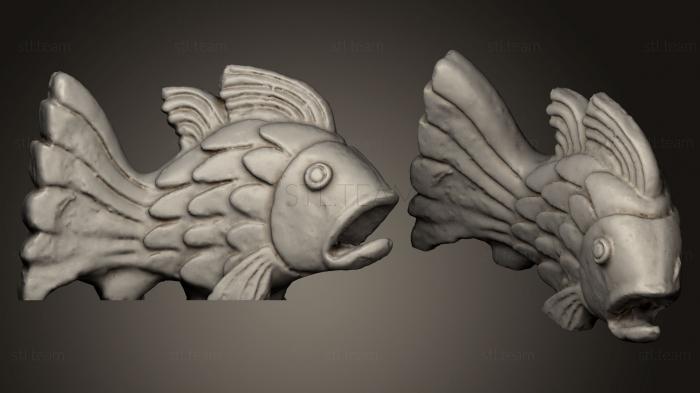 Статуэтки животных Мраморная рыба